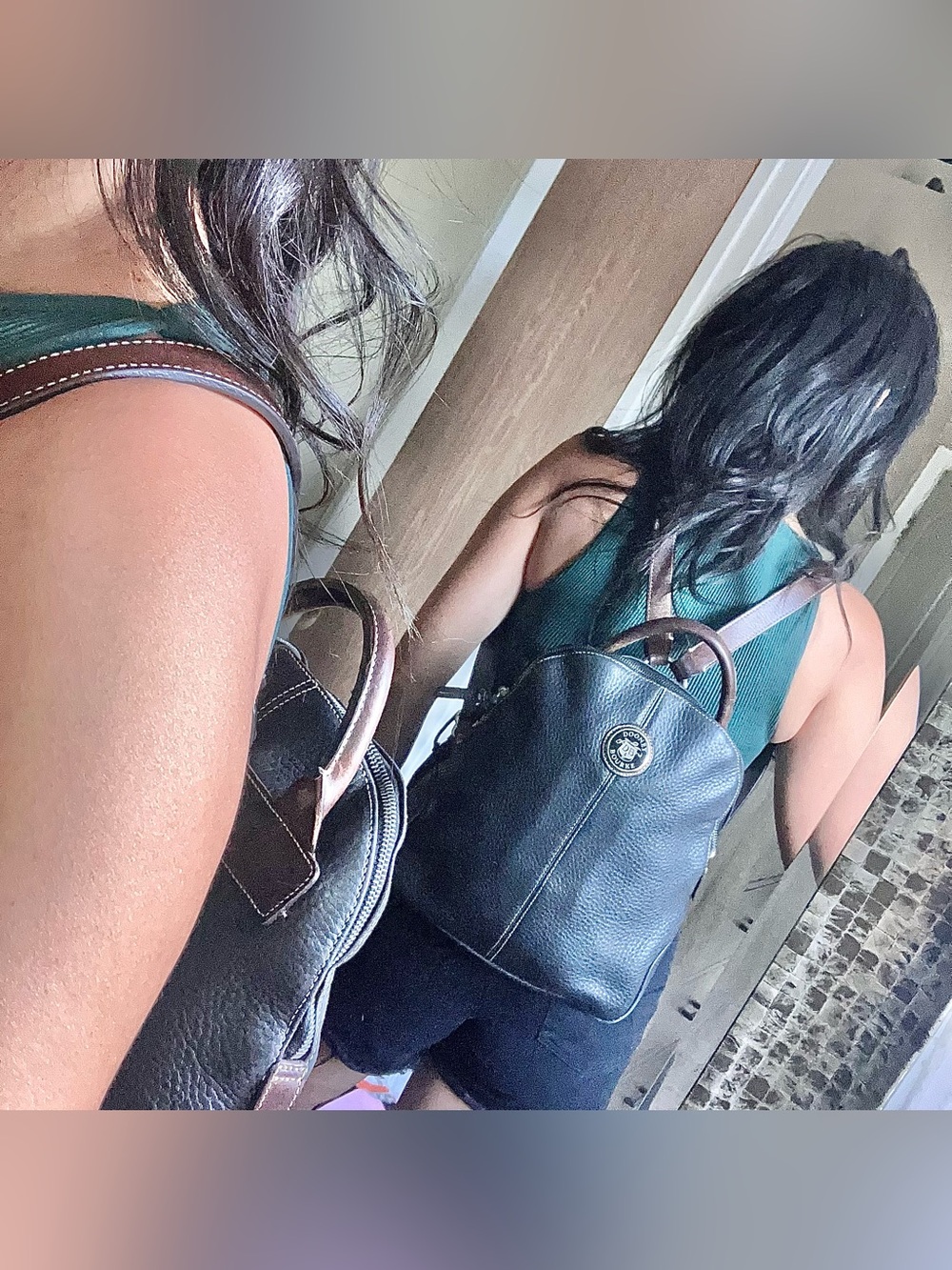 Vintage Dooney & Bourke pebble leather backpack